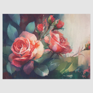 Seda Papel de desmaquillaje, Jardín Rosa encantado 3