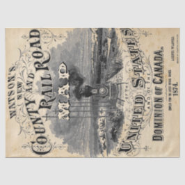 Seda Papel de desmontaje del tren Steampunk