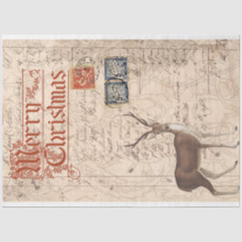 Seda Papel de desoupage de la época de los Navidades