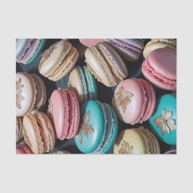 Seda Papel de desunión de los macarons rococo 2 (Anverso)