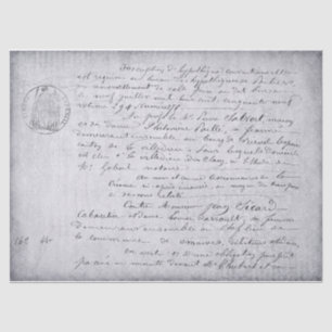 Seda Papel de discusión de guión antiguo francés