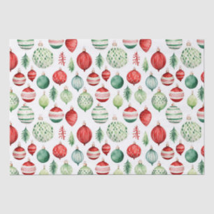 Seda Papel de discusión para Navidades de ornamentos re