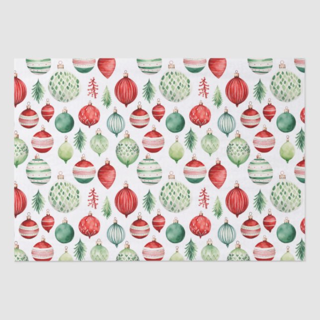 Seda Papel de discusión para Navidades de ornamentos re (Anverso)
