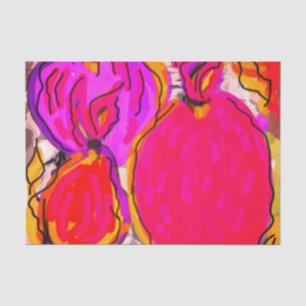 Seda Papel de diseño de frutas tropicales