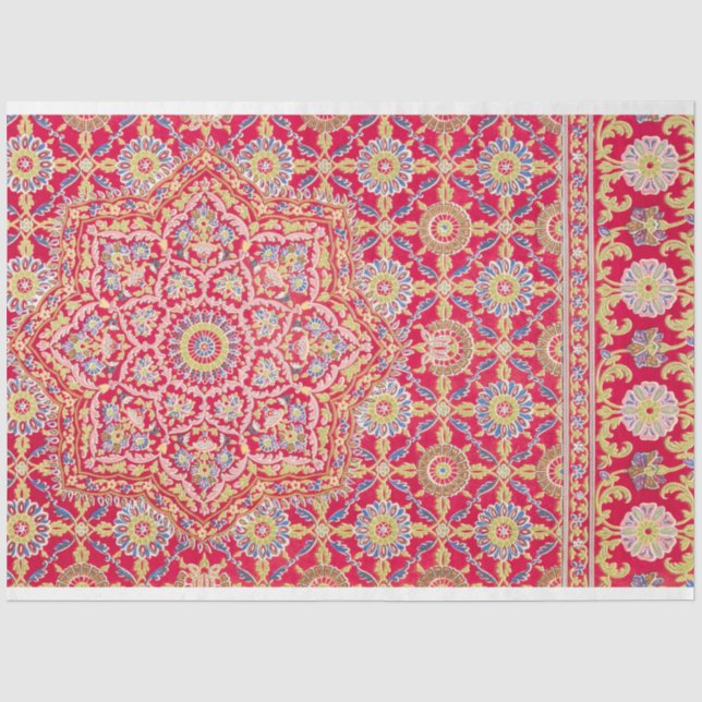 Seda Papel de diseño de medallón brillante (Anverso)