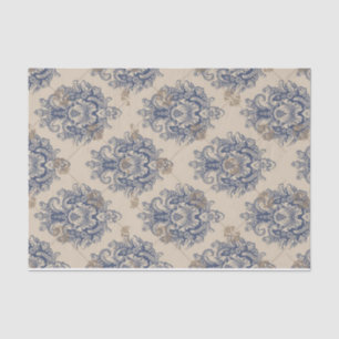 Seda Papel de diseño de patrón de cosecha barroco