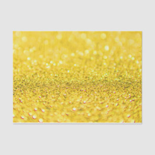 Seda Papel de diseño de Purpurina amarillo canario