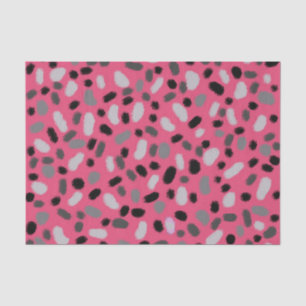 Seda Papel de diseño para bolas de gelatina negra rosa