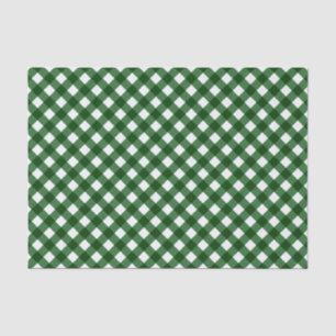 Seda PAPEL DE ENVÍO DE TEJIDO verde para Navidades Chex