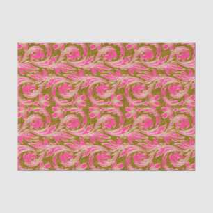 Seda PAPEL DE ENVOLTURA DE OJOS Metálicos-Pink-Gold-TIS