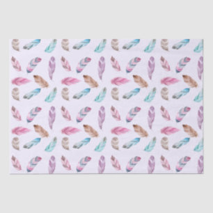 Seda papel de envoltura de plumas