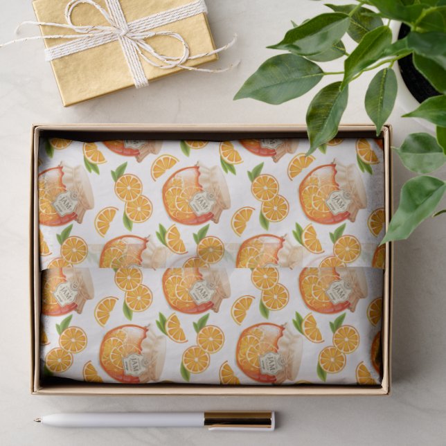 Seda Papel de envolver con mermelada de naranja (Regalo )