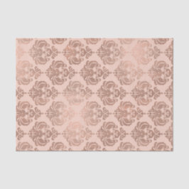 Seda Papel de envolver damasco rosa dorado moderno glam