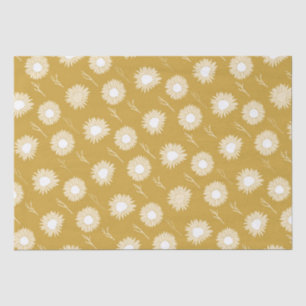 Seda Papel de envolver flores de cabeza de girasol