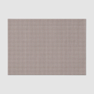 Seda Papel de envolvimiento de Gingham-Chocolate-Brown-