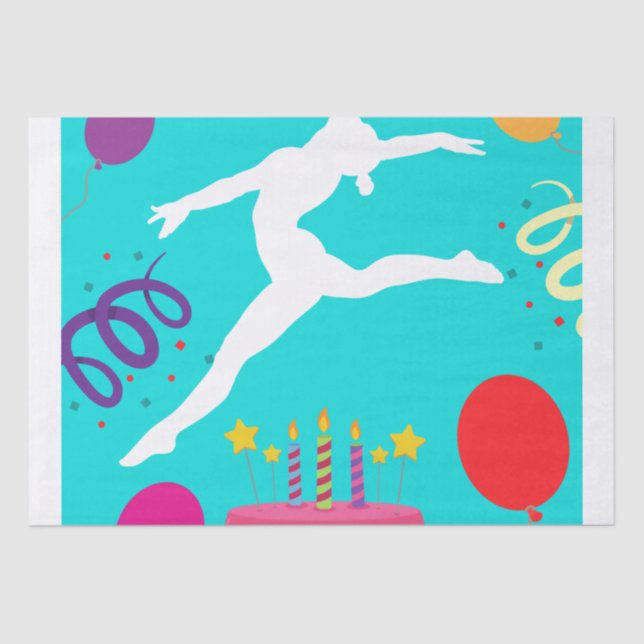 Seda Papel de envolvimiento de partido de cumpleaños de (Anverso)