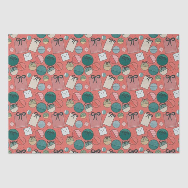 Seda Papel de envolvimiento de regalos de vacaciones (Anverso)