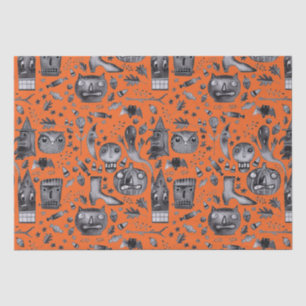 Seda Papel de envolvimiento de tejidos de Halloween-O-R