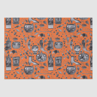 Seda Papel de envolvimiento de tejidos de Halloween-O-R