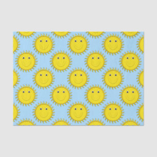 Seda Papel de envolvimiento de tejidos Sunshine Face-Bl