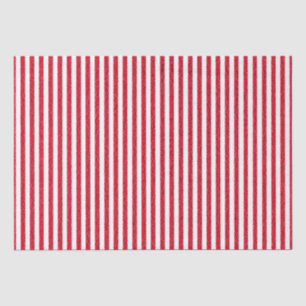Seda Papel de envolvimiento rayado rojo y blanco