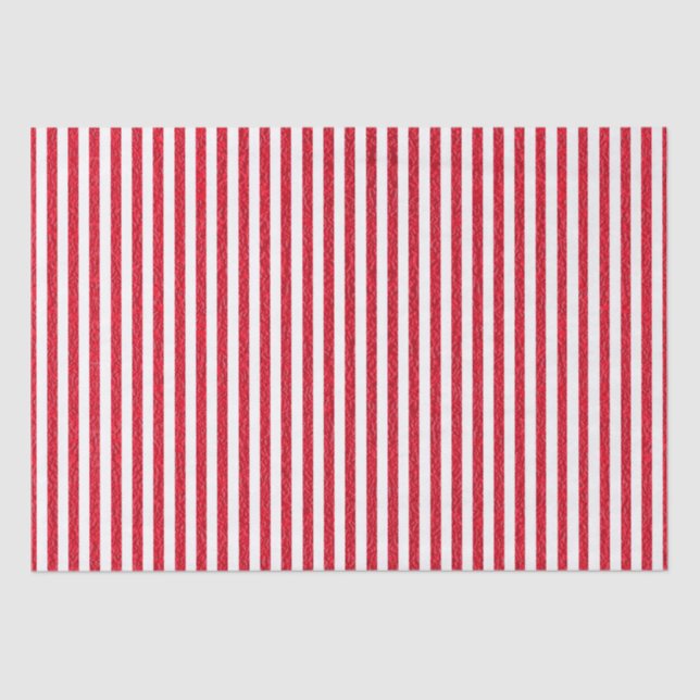 Seda Papel de envolvimiento rayado rojo y blanco (Anverso)