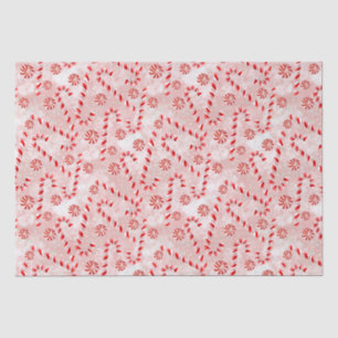Seda Papel de envolvimiento rosado Candy Cane