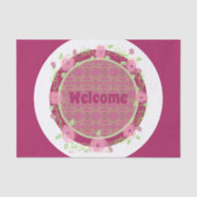 Papel de exposición de eventos de bienvenida