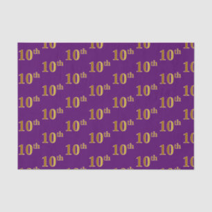Seda Papel de exposición de eventos Purple, Faux Gold 1