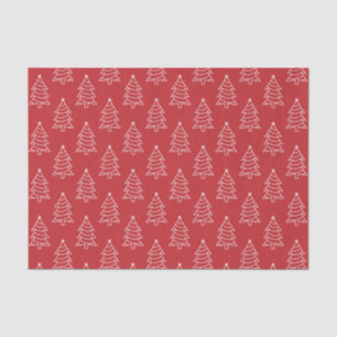 Seda Papel de fondo rojo oscuro del árbol de Navidad