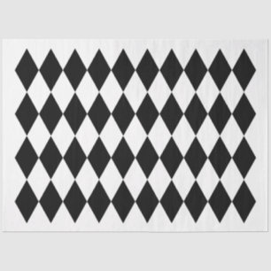 Seda Papel de Harlequin - blanco y negro