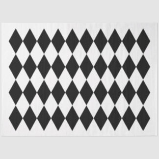 Seda Papel de Harlequin - blanco y negro
