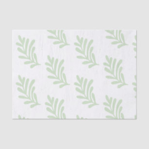 Seda papel de hoja verde