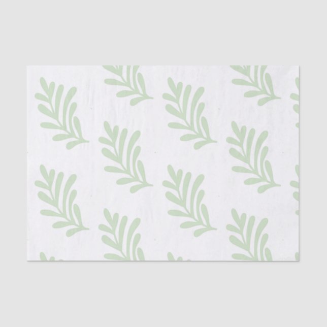 Seda papel de hoja verde (Anverso)