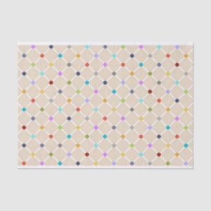 Seda Papel de impresión de puntos de polka de color neg