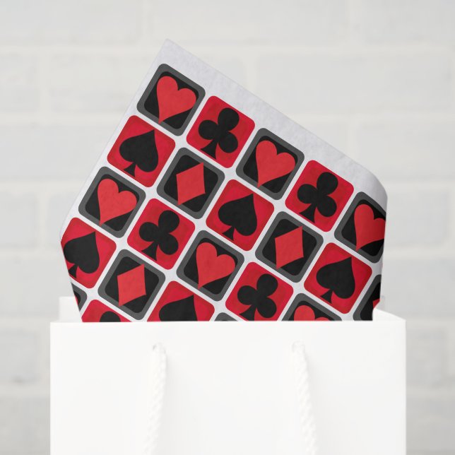 Seda Papel de juego de póquer pequeño para casino (Bolsa de regalo)