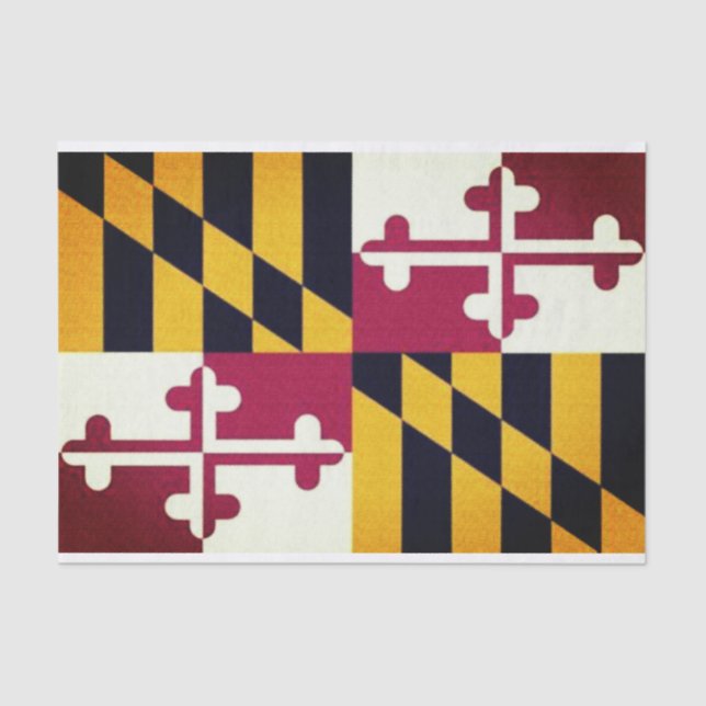 Seda Papel de la bandera de Maryland (Anverso)