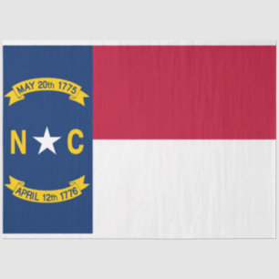 Seda Papel de la bandera del estado de Carolina del Nor