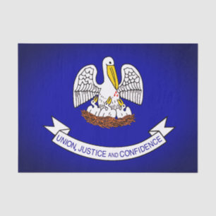 Seda Papel de la bandera del estado de Louisiana