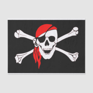 Seda Papel de la bandera pirata