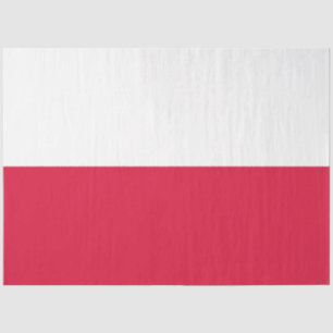 Seda Papel de la bandera polaca (Polonia)
