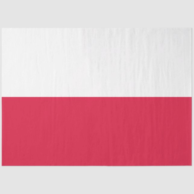 Seda Papel de la bandera polaca (Polonia) (Anverso)