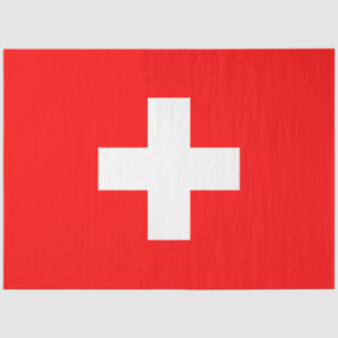 Seda Papel de la bandera suiza (Suiza)