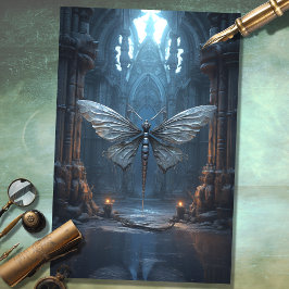 Seda Papel de la libélula gótica 3 de la página