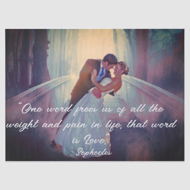 Seda Papel de la novia y el tejido de Groom (Anverso)