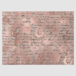 Seda Papel de la serie Ephemera Rose Gold Diseño 11