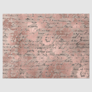 Seda Papel de la serie Ephemera Rose Gold Diseño 11
