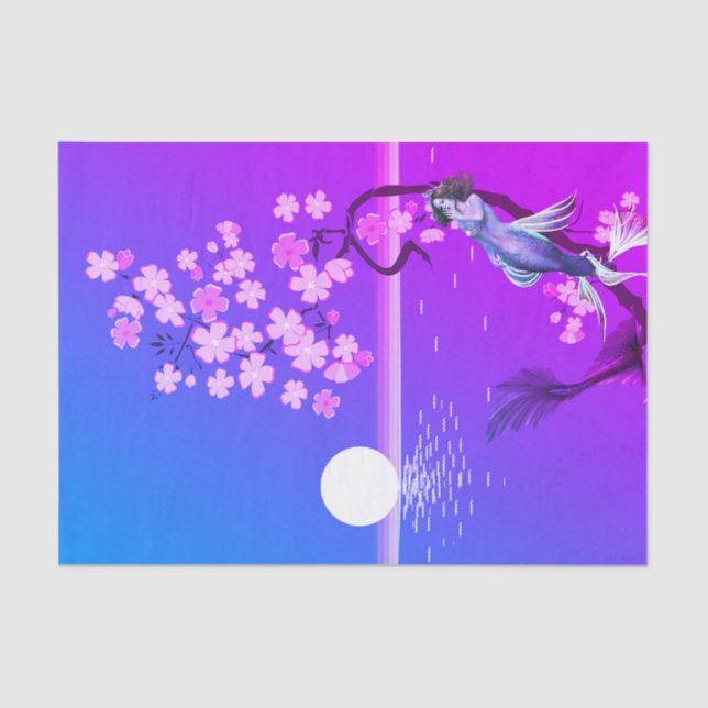 Seda Papel de la sirena y la luna (Anverso)