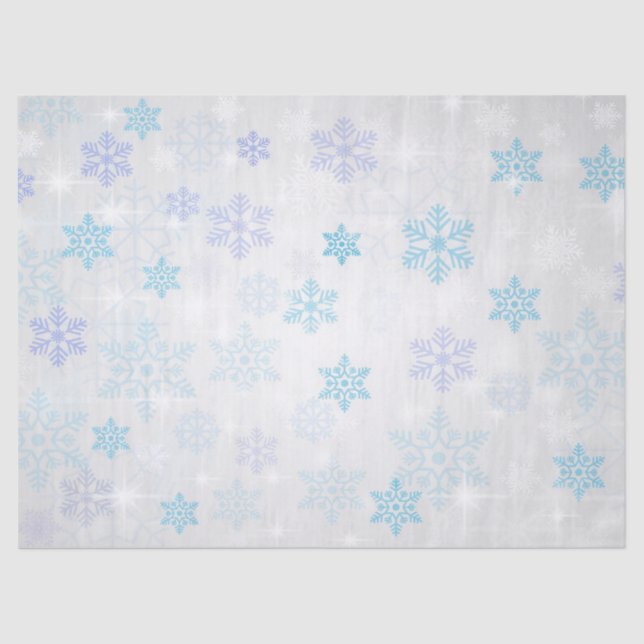 Seda Papel de los tejidos de copo de nieve (Anverso)