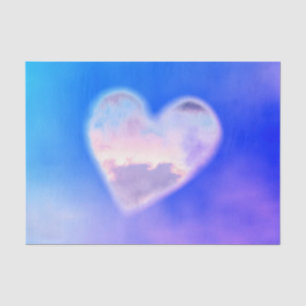 Seda Papel de los tejidos de las NUBES CARDÍACAS